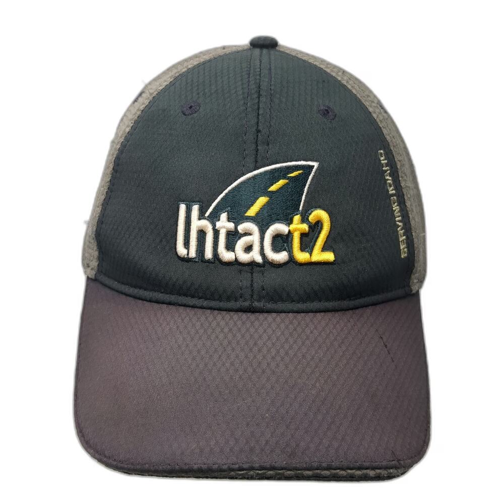 Quake City Caps Baseball Cap Black Gray One Size Strapback Idaho LHTAC T2 Hat